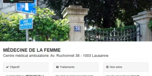 Médecine de la femme lausanne