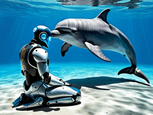 Dauphin et robot